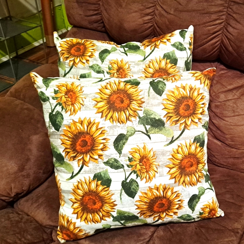 Sunflower pillows